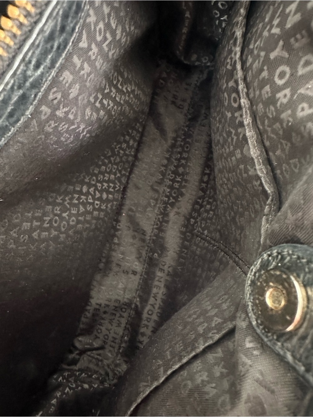 kate spade Black Embossed Leather Top-Handle tote - Picture 10 of 16
